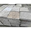 Beige Travertine Honed Tumbled Unfilled Paver 200x200x26mm