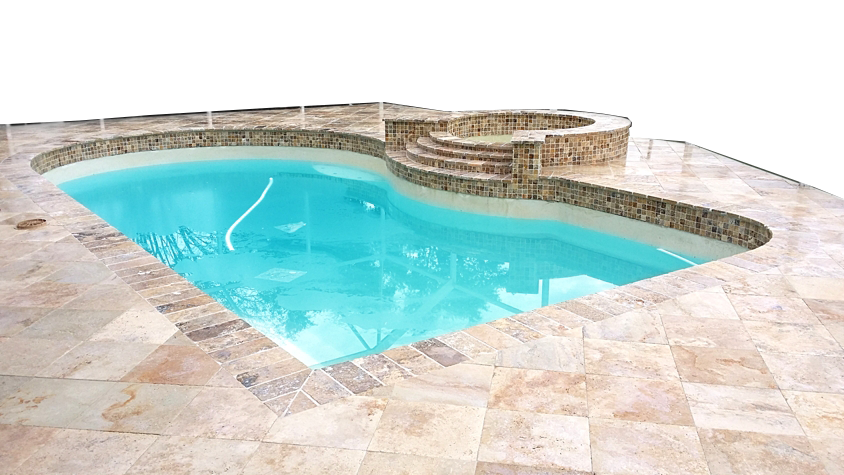 Amazon Rivers Travertine Honed Tumbled Unfilled Paver 200x200x30mm