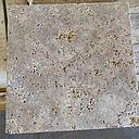 Walnut Travertine Honed Tumbled Unfilled Tile 400x400x15mm