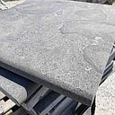Blue Limestone Honed Bullnose Long Edge Paver 400x400x30mm