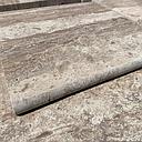 Classic Travertine Honed Bullnose Long Edge Unfilled Paver 400x400x30mm