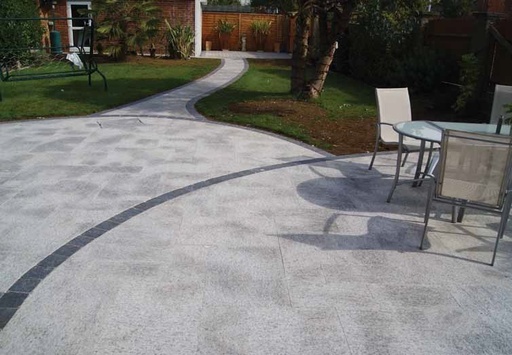 [PAGAWIFASUNANA603030] Sesame White Granite Flamed Paver 600x300x30mm