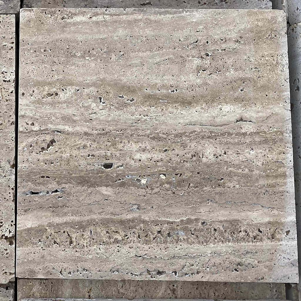 [PATAPEHOTUVEUN301530] Premium Travertine Honed Tumbled Vein Cut Unfilled Paver 300x150x30mm