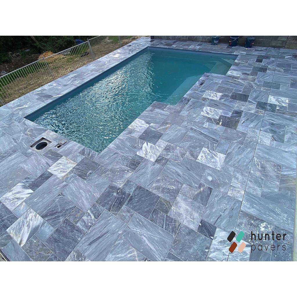 [PAMABUHOTUNANA404030] Bluestone Marble Honed Tumbled Paver 400x400x25mm