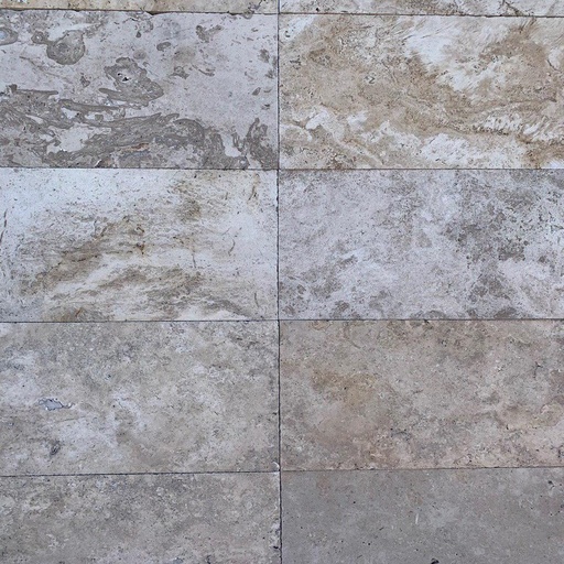 [PATACAHOBUNAUN603040] Classic Travertine Honed Bullnose Long Edge Unfilled Paver 600x300x40mm