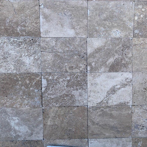 [PATAATHOTUNAUN202030] Autumn Travertine Honed Tumbled Unfilled Paver 200x200x30mm