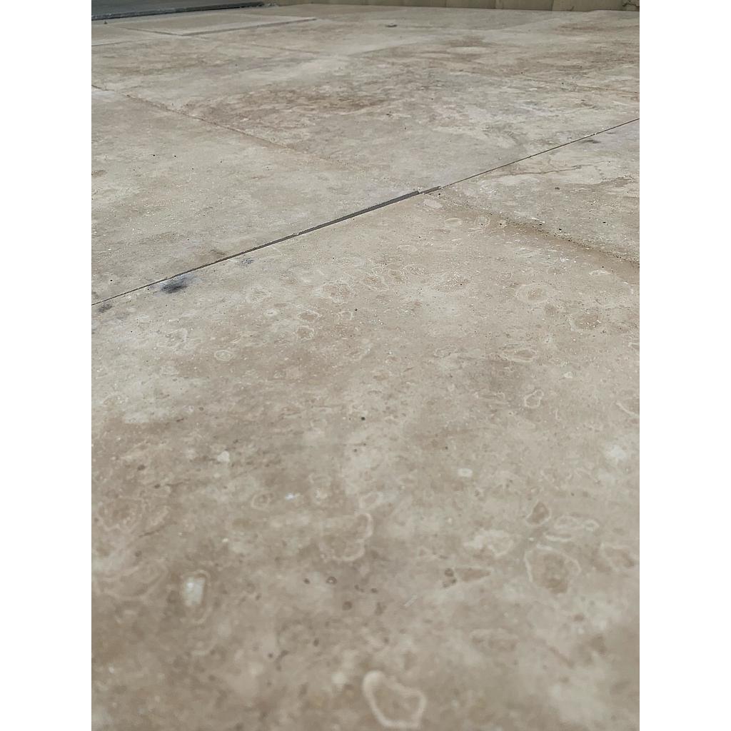 [PATAPEHOSUNAFI40640612] Premium Travertine Honed Filled Tile 406X406X12mm