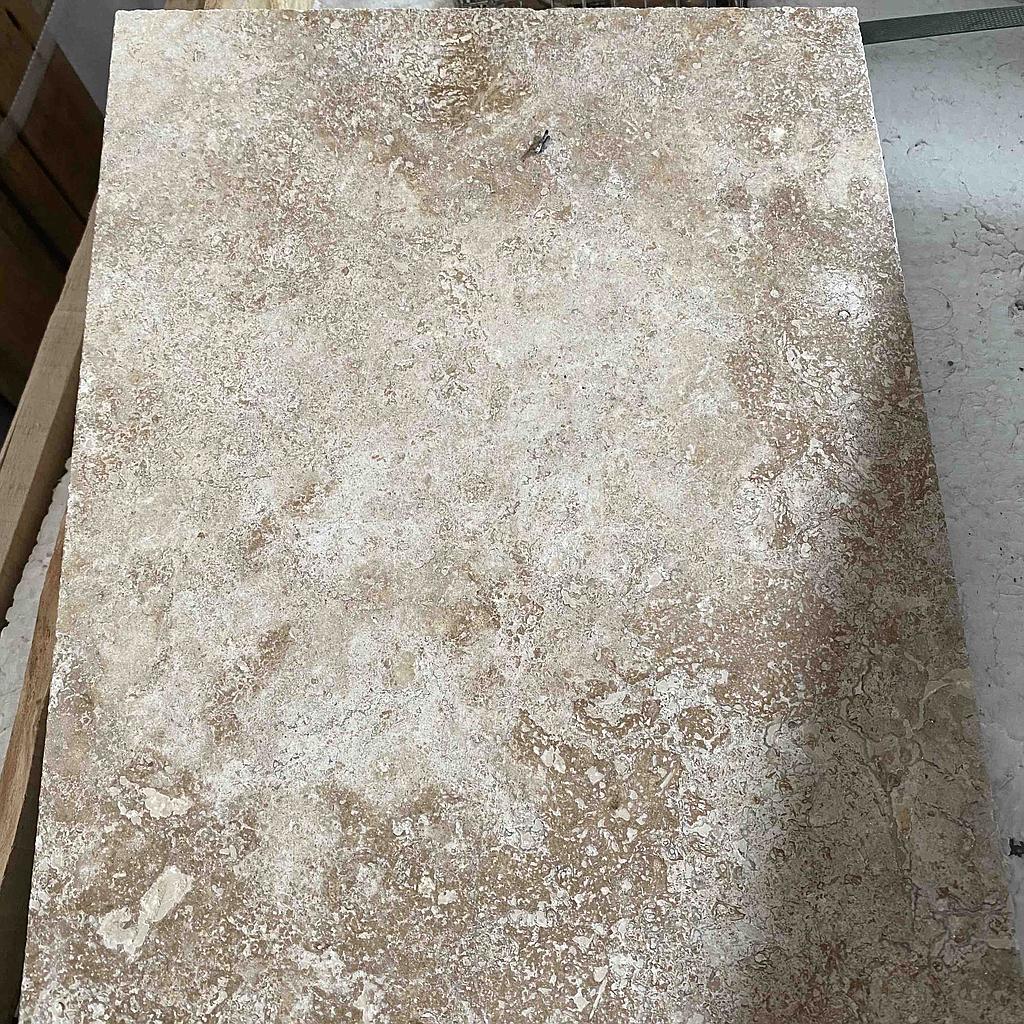 [PATABEPOSUNAFI603020] Beige Travertine Polished Filled Paver 600x300x20mm
