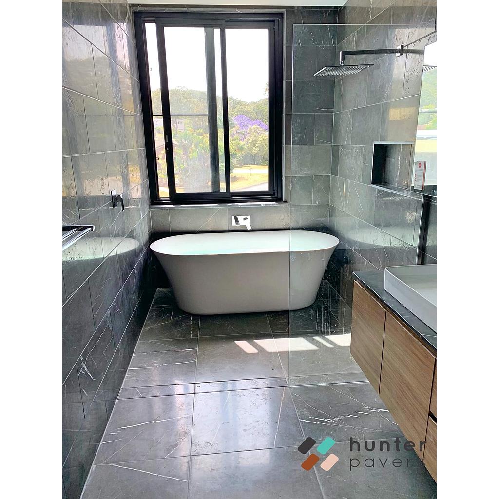 [PAMAPIHOTUNAUN61040615] Pietra Grey Marble Honed Tile 600x400x15mm