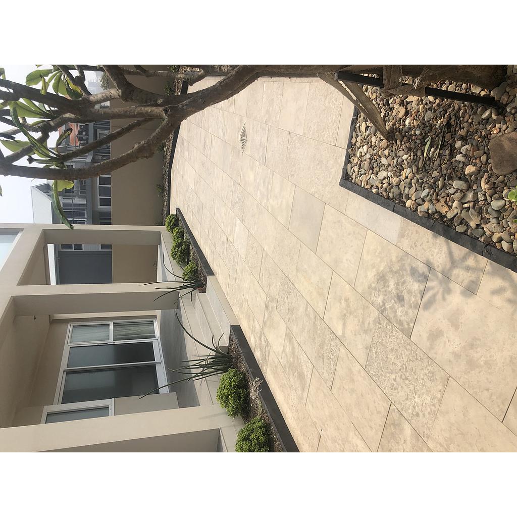 [PALIGOHOTUNAUN61061015] Gohera Limestone Honed Tumbled Unfilled Tile 610x610x15mm