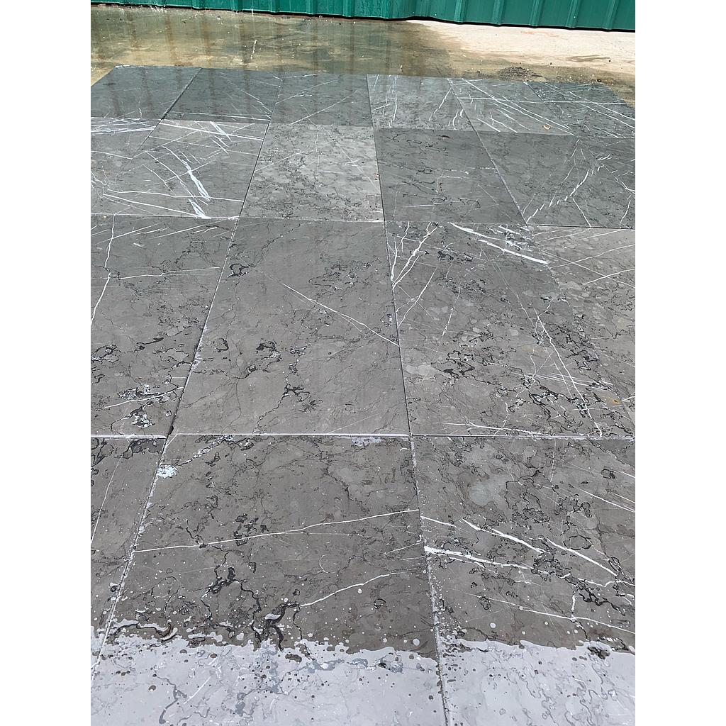 [PAMAPIHOSUNAUN61061015] Pietra Grey Marble Honed Unfilled Tile 610x610x15mm