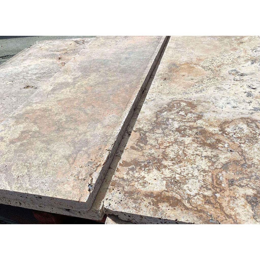 [PATAAZHOTUNAUNK24030] Arizona Travertine Honed Tumbled Unfilled Paver 1200x400x30mm