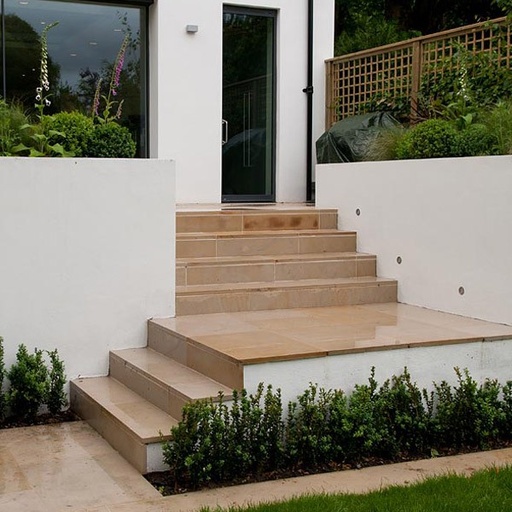 [PASAYENASUNANAK24030] Yellow Himalayan Sandstone Natural Split Paver 1200x400x30mm