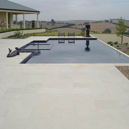 [WHSPVFPRANGE] Honed White Himalayan Sandstone Paver - French Pattern