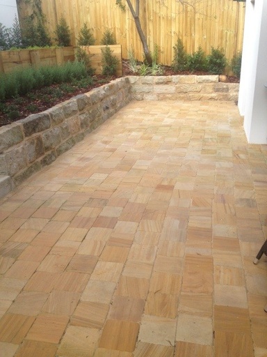 [PASATEHOBUNANAK24030] Teakwood Sandstone Honed Bullnose Long Edge Paver 1200x400x30mm