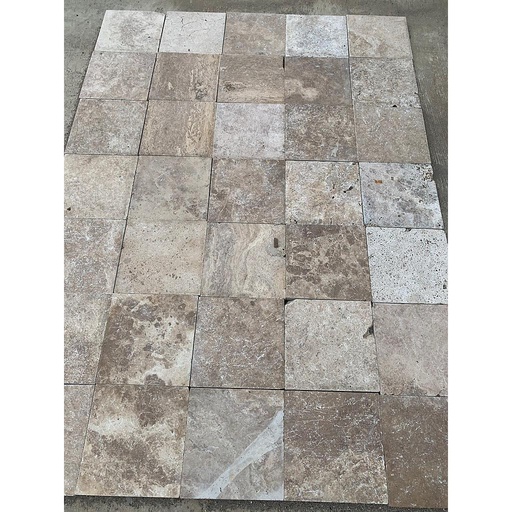 [PATAPEHOTUNAUN301530] Premium Travertine Honed Tumbled Unfilled Paver 300x150x30mm