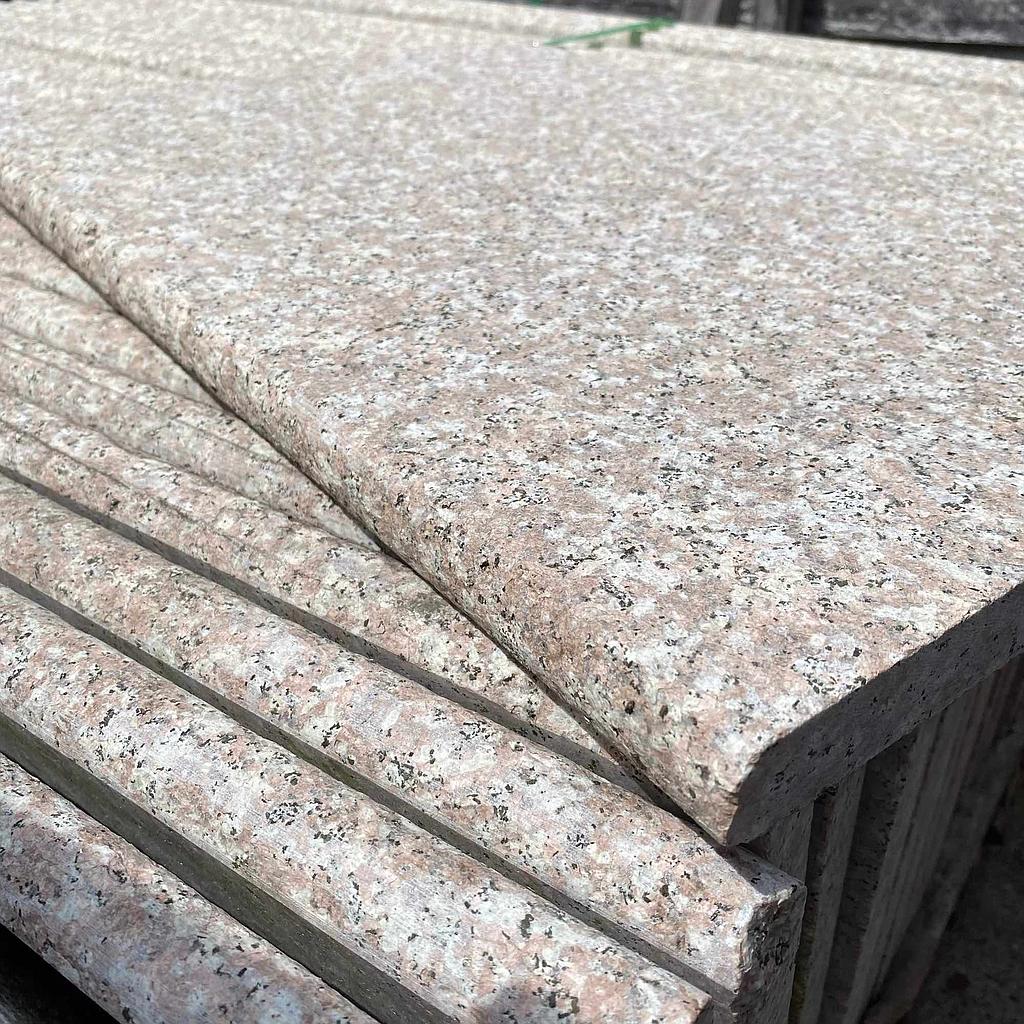 [PAGAROFABUNANAK24030] Rose Granite Flamed Bullnose Long Edge Paver 1200x400x30mm