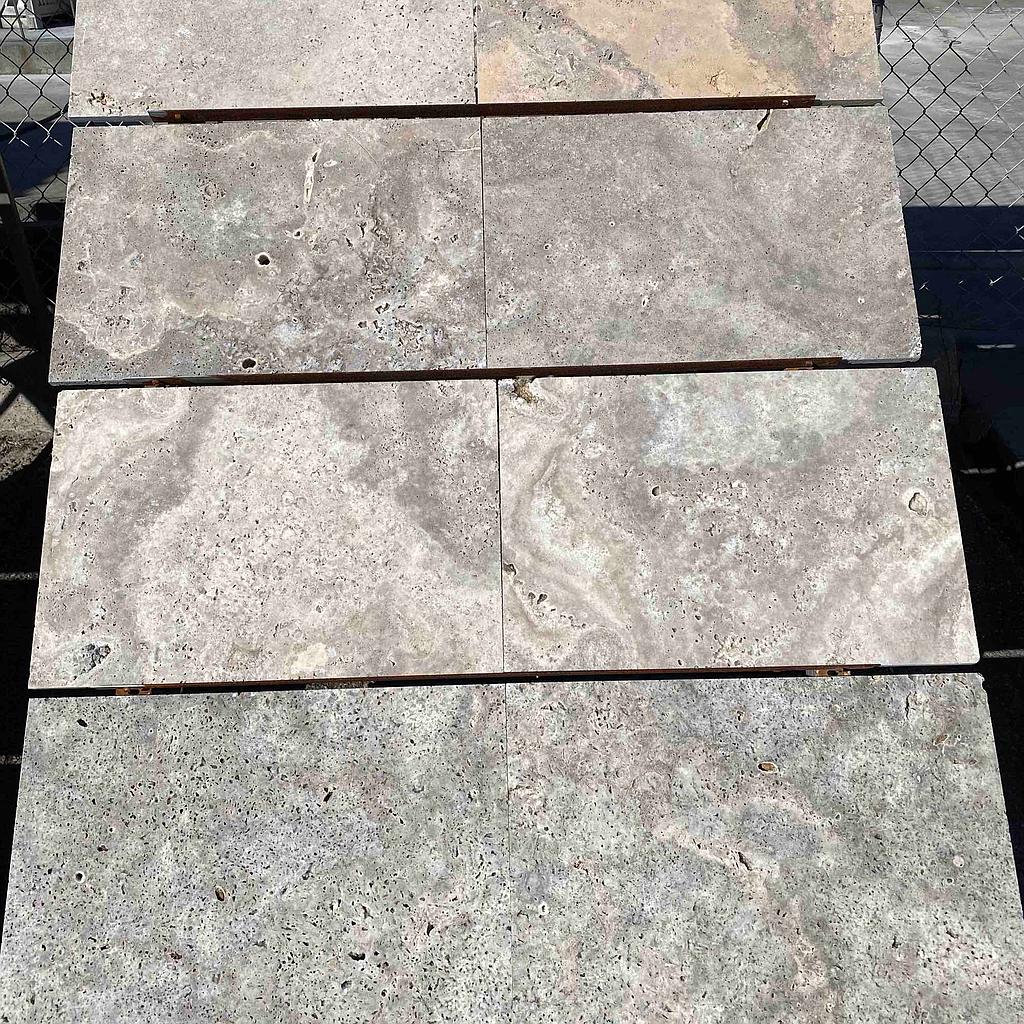 [PATASIHOTUNAUN604015]  Silver Travertine Honed Unfilled Tile 600x400x15mm