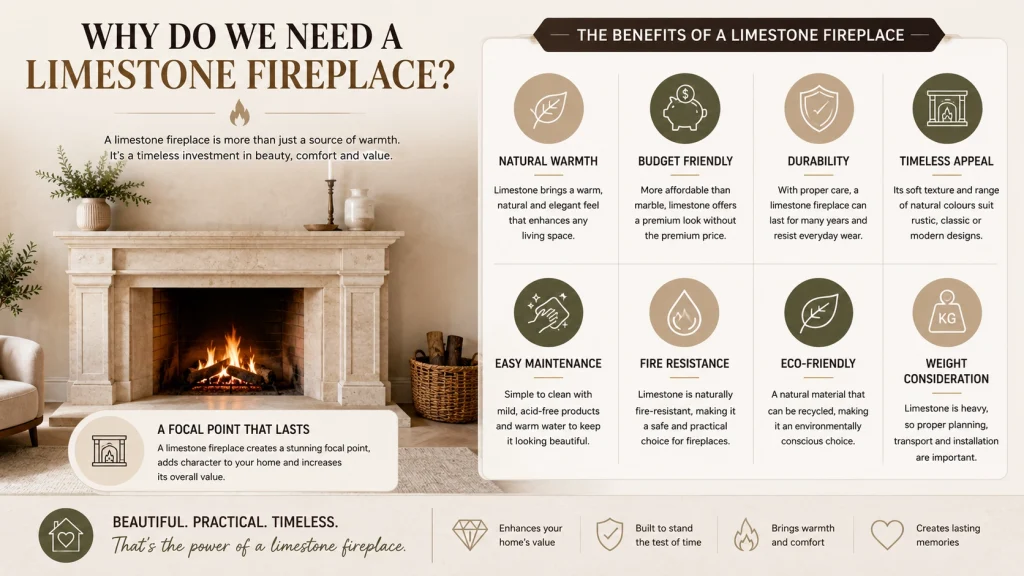 Reasons why to have Limestone Fireplace