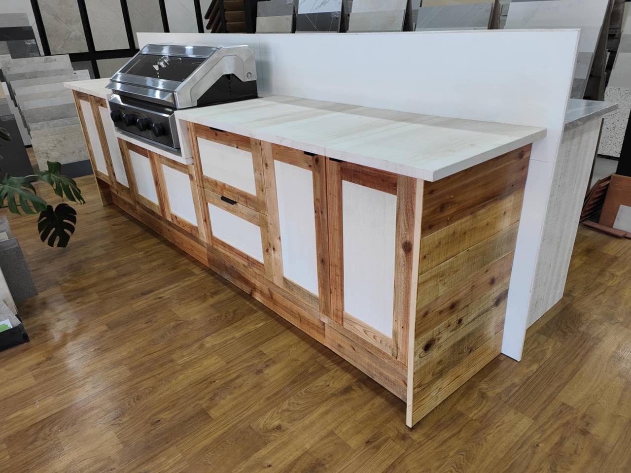 Hunter Pavers Barbecue Construction Project