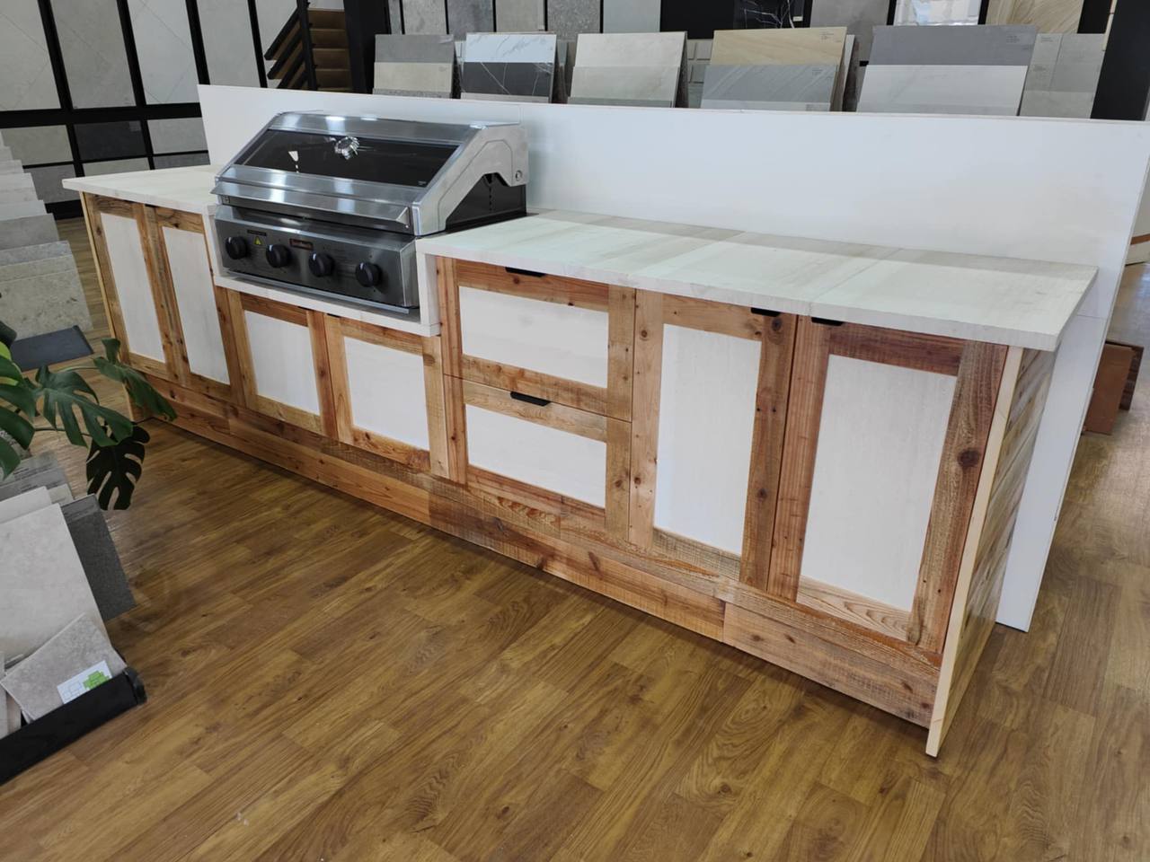 Hunter Pavers Barbecue Construction Project