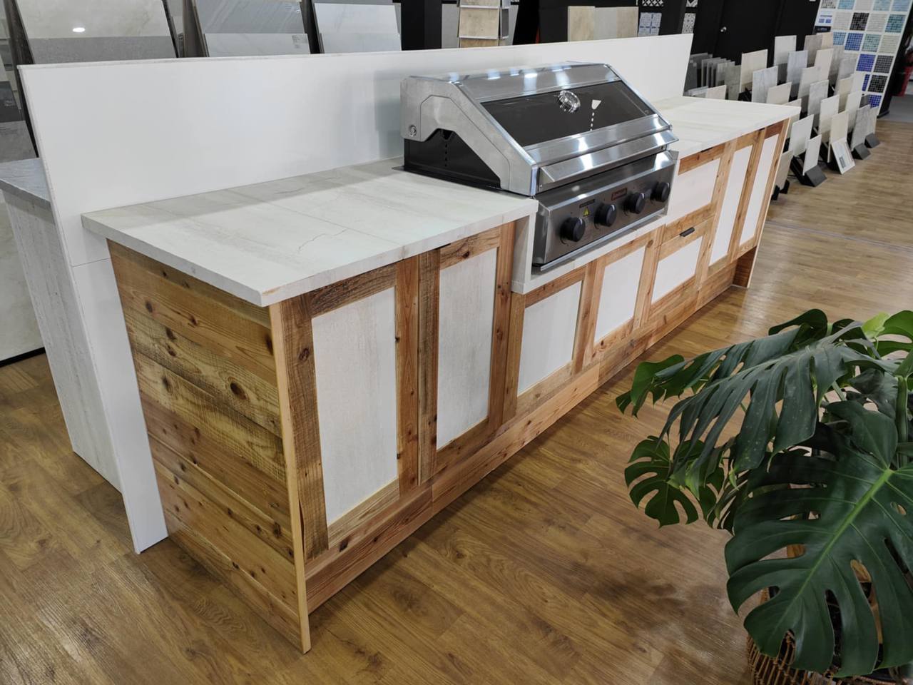 Hunter Pavers Barbecue Construction Project