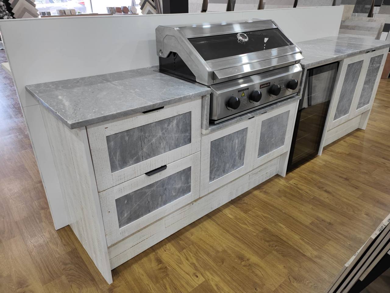 Hunter Pavers Barbecue Construction Project