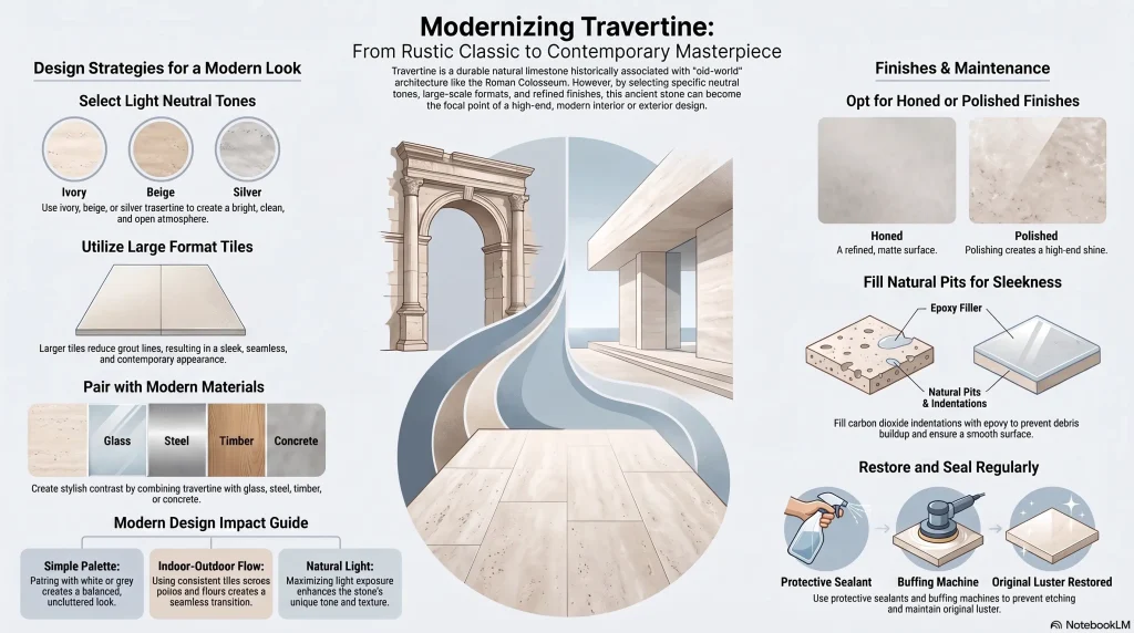 Guide to Modernizing Travertine