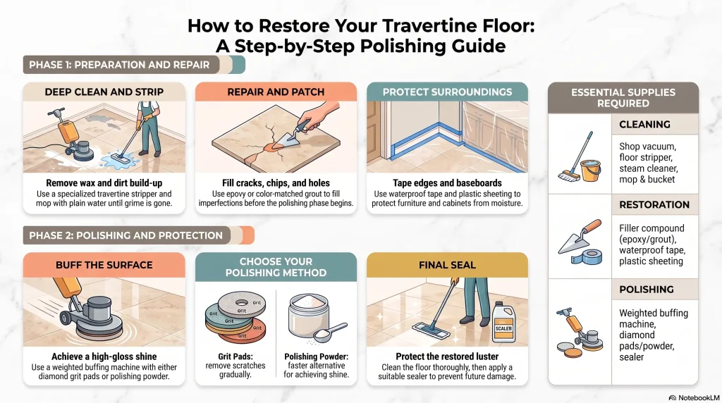 Travertine Floor Restoration Guide