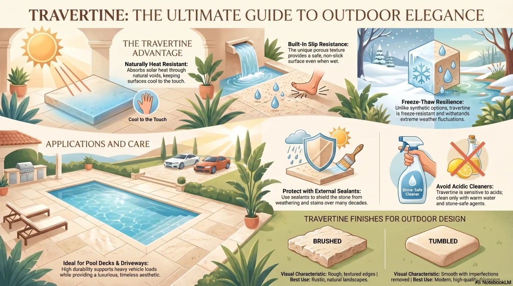 Travertine Outdoor Use Explained
