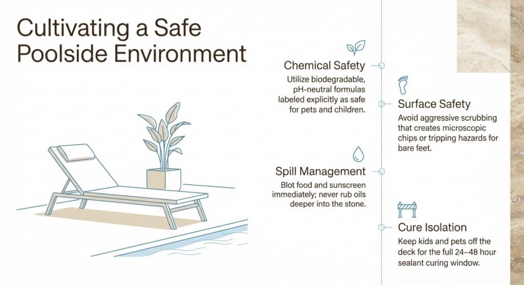 poolside environment