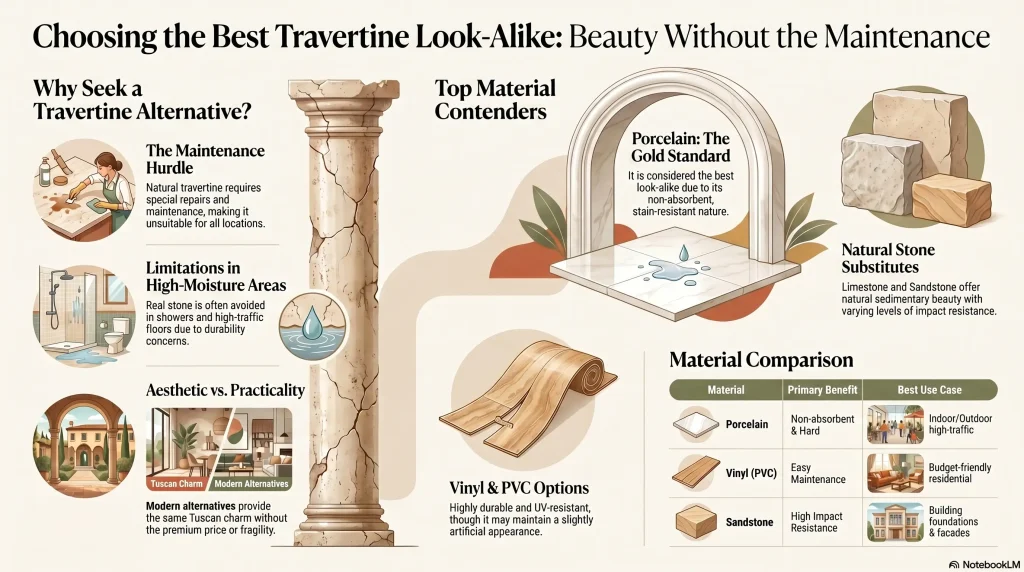 Choosing Travertine Look Alike Materials