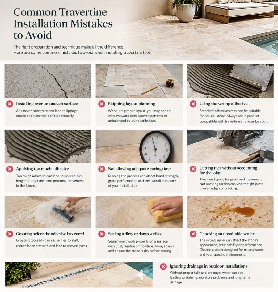 Common Travertine Installation Mistakes