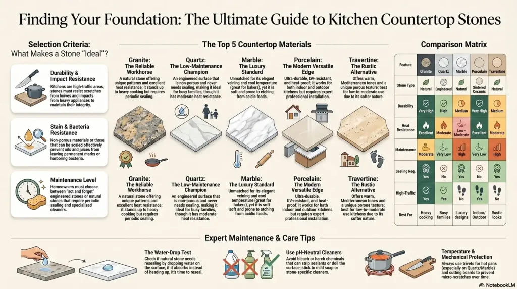 What is the Best Stone for Kitchen Countertops 