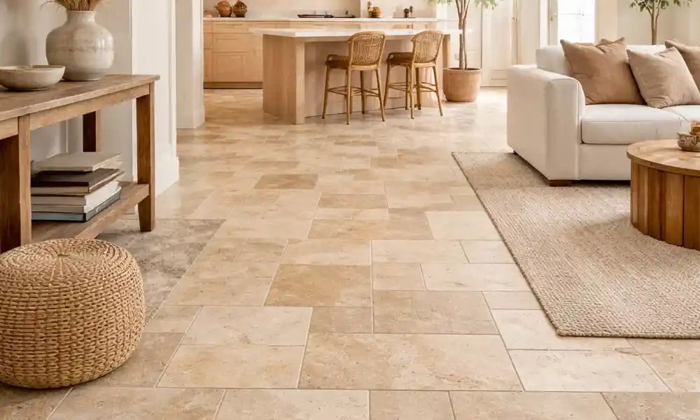 travertine flooring