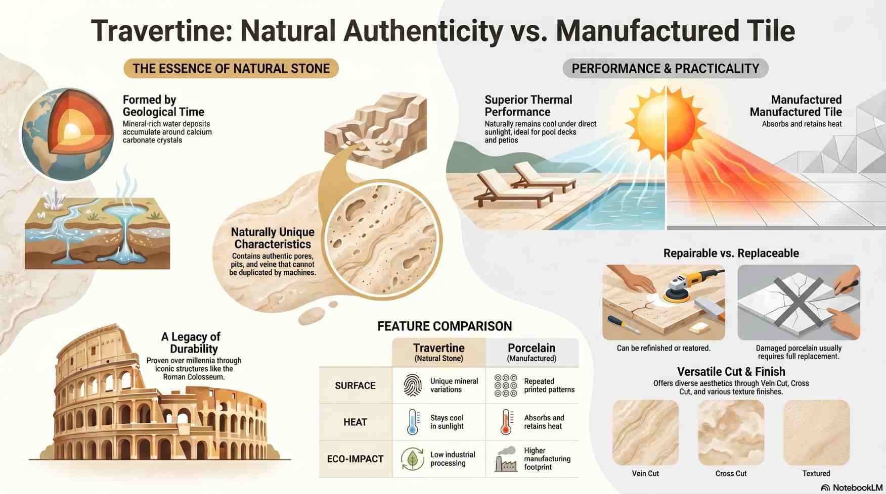 Is Travertine Natural Stone or Manufactured Material?