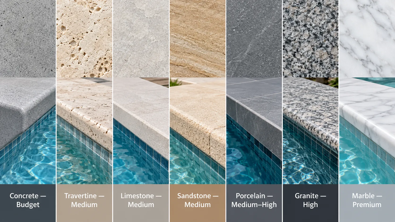 Removal preparation and replacement of damaged pool coping