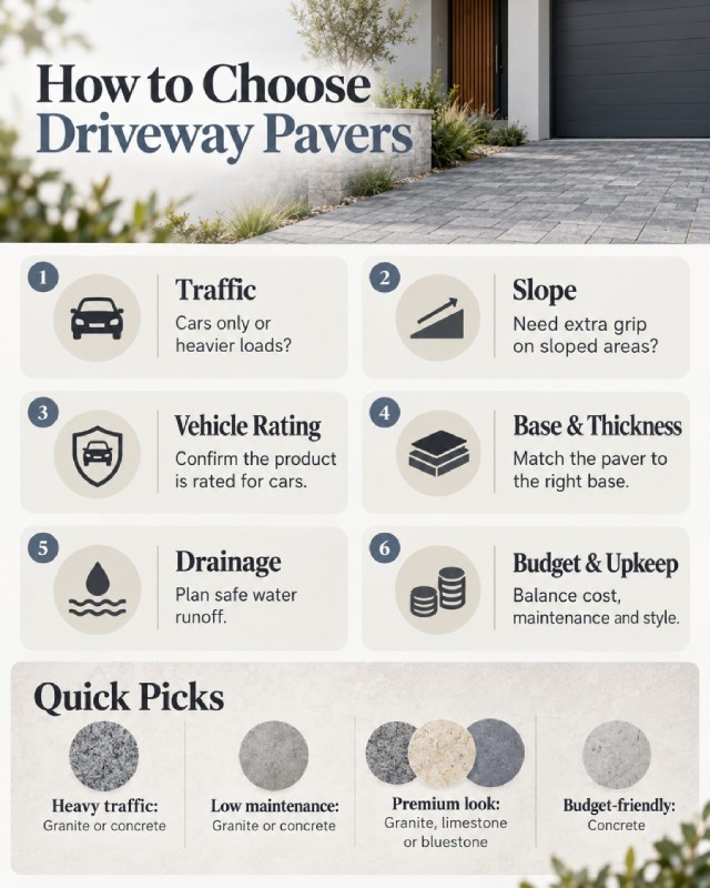 best pavers for driveway