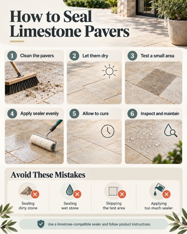 how to seal limestone