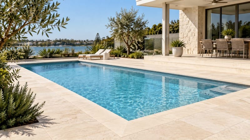 limestone poll coping