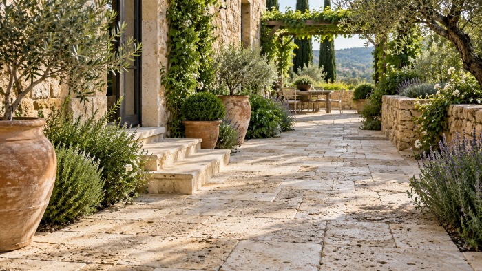 unfilled travertine